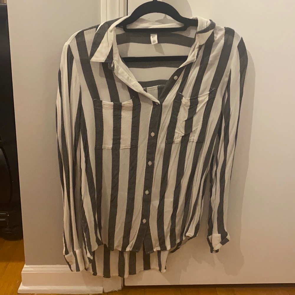 Stripe button down shirt